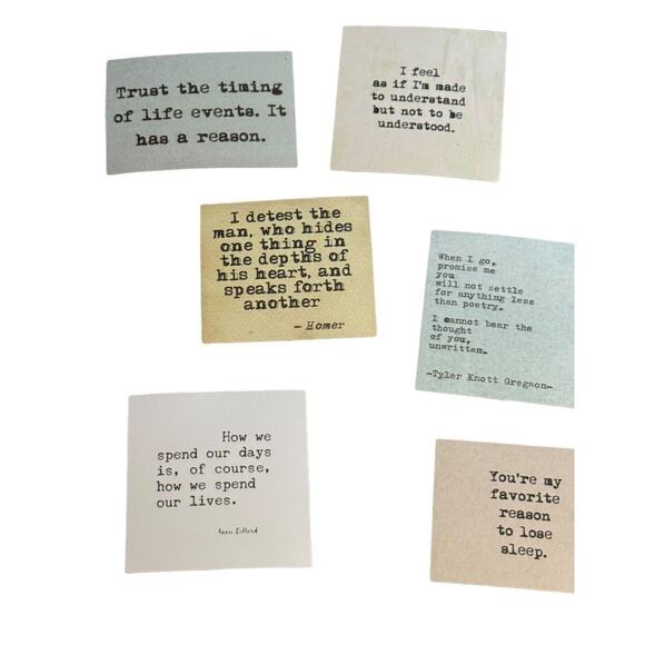 Inspirational Quotes Stickers Lot Of 30 Journaling Cup Laptop Locker Happiness - Picture 8 of 10